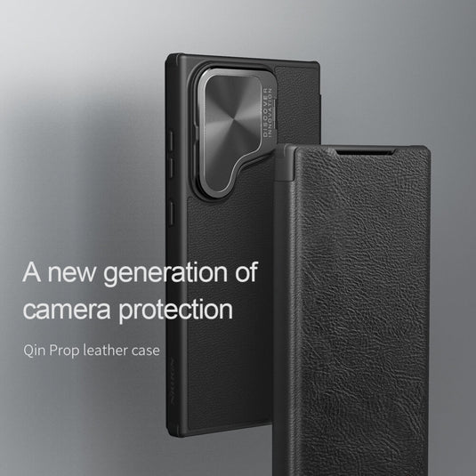 Samsung Galaxy S24/Plus/Ultra - NILLKIN Qin Pro Series Flip Camera Cover Design Leather Phone Case