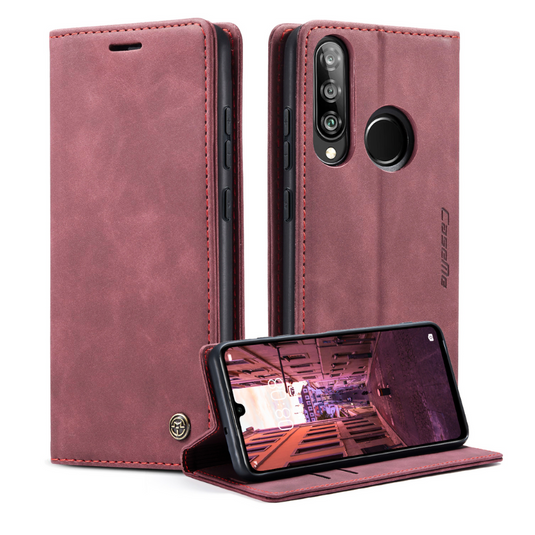 [With Card Slot] Huawei P Smart (2019) Multi-Functional Leather Flip Shockproof Wallet Case