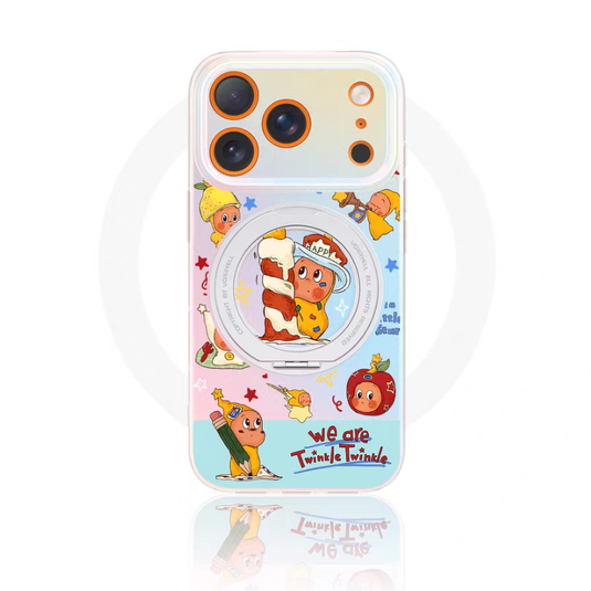 [Magsafe Compatible][Built-in Stand] Apple iPhone 16/Pro/Pro Max/Plus - Cartoon Cute Shockpoof Case