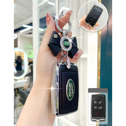 Land Rover Glitter Leather Car Key Fob Case Cover For Range Rover Evoque, Velar, Discovery 4/5, Sport, Defender - i-Station Mobile Phone & Electronic Device Repair and Accessories