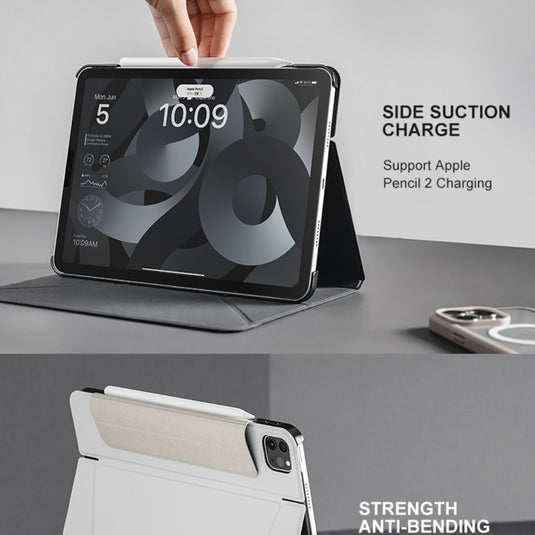 Apple iPad 10.9" 10th (2022) - 3D Stand Anti Bending Magnetic Protective Case