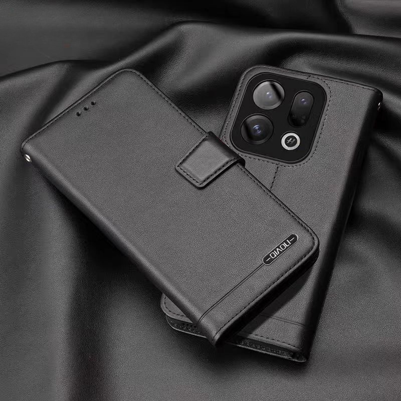 Load image into Gallery viewer, [With Card Slot] Oppo Find X9/Pro - Business Genuine Leather Flip Wallet Case
