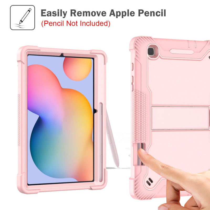 Load image into Gallery viewer, [With Pen Slot] Apple iPad Air 4/Air 5 10.9&quot; &amp; Air 11-inch M2 (2024) - PC + Silicone 360 Degree Full Body Protective Stand Case
