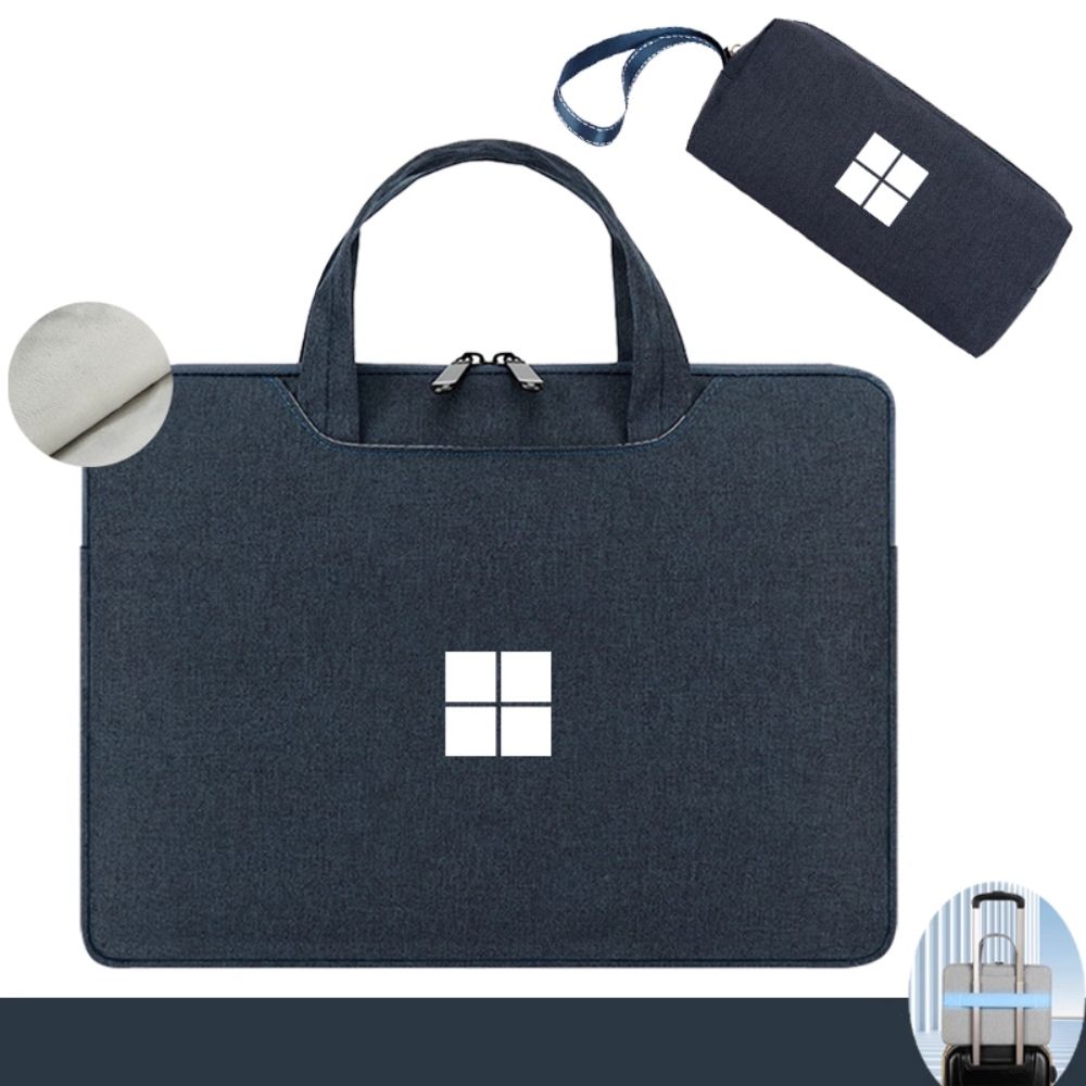 Microsoft Surface Laptop 13"/ 13.8"/15" Business Plush Shockproof Carry Sleeve / Protective Bag With Power Bank Bag - i-Station Mobile Phone & Electronic Device Repair and Accessories