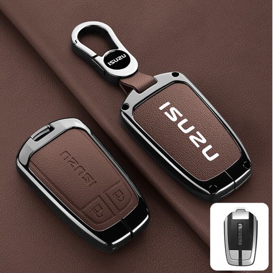 Isuzu Aluminum Alloy Shockproof Car Key Case Cover for D-Max, MU-X, Lingtuo, Ruimai