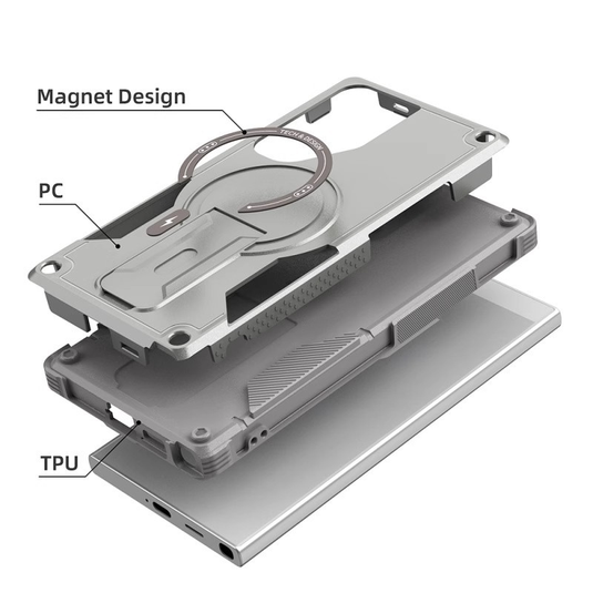 [Magsafe Compatible][Built-in Stand] Samsung Galaxy A37 - Military-Grade Shockproof Case - i-Station Mobile Phone & Electronic Device Repair and Accessories