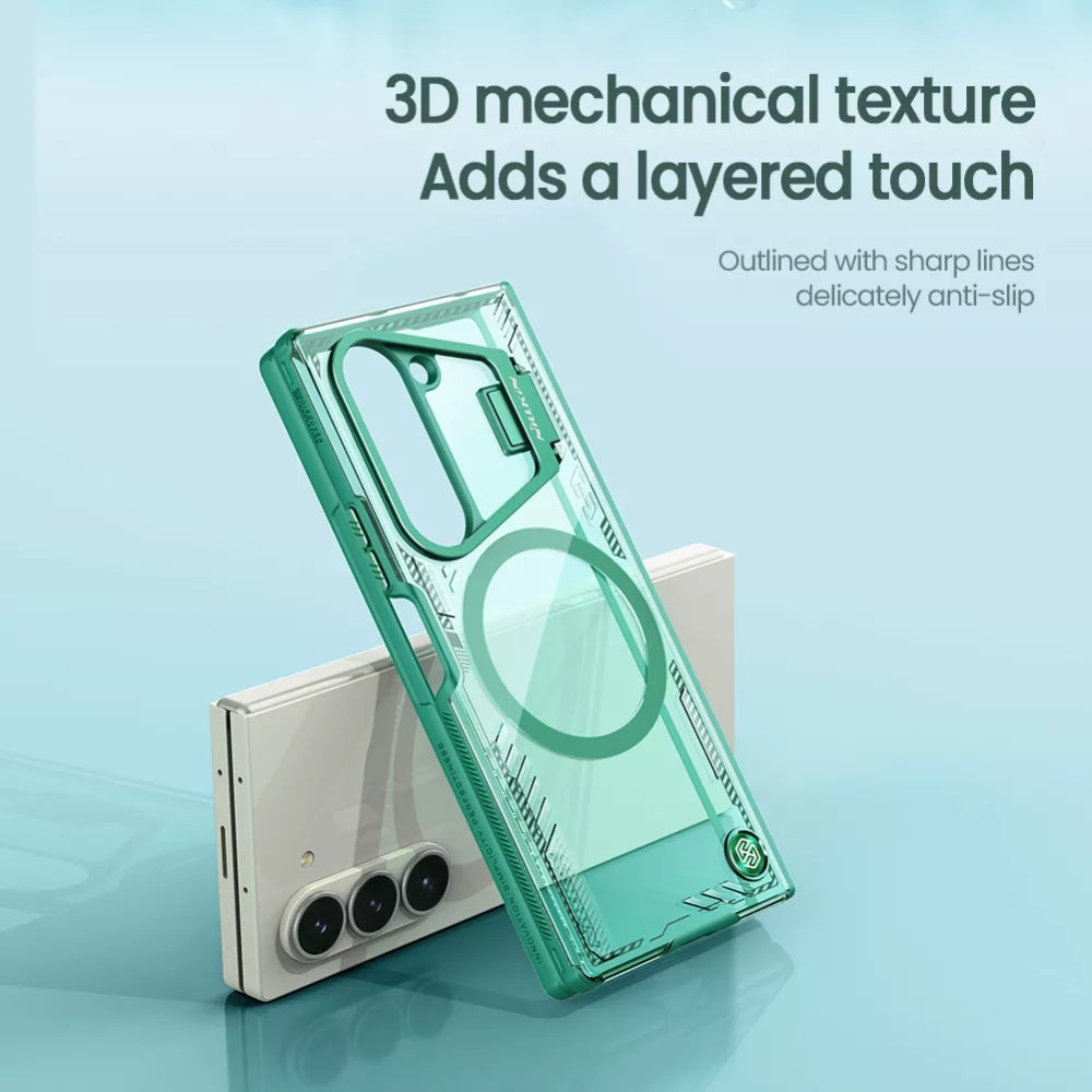 [With Lens Bracket] [Magsafe Compatible] Samsung Galaxy Z Fold 6(SM-F956) - Full Coverage Anti Drop Magnetic Fashion Protective Case - i-Station Mobile Phone & Electronic Device Repair and Accessories