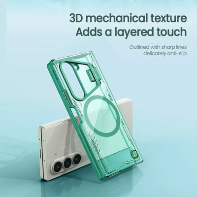 [With Lens Bracket] [Magsafe Compatible] Samsung Galaxy Z Fold 6(SM-F956) - Full Coverage Anti Drop Magnetic Fashion Protective Case - i-Station Mobile Phone & Electronic Device Repair and Accessories