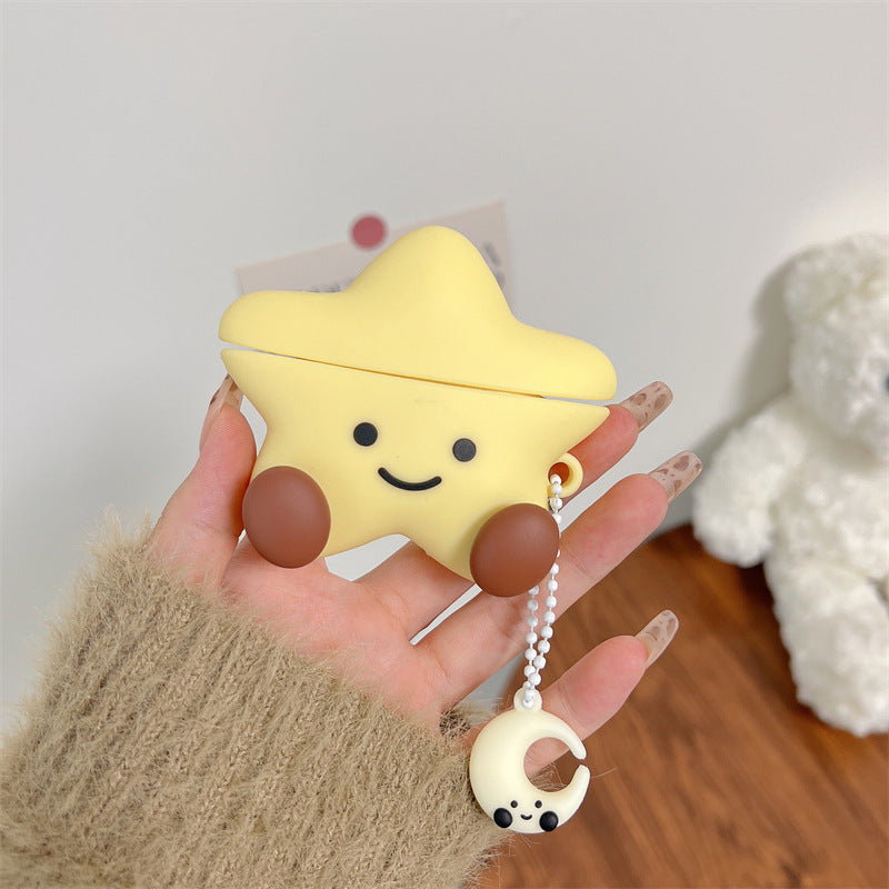 Load image into Gallery viewer, Apple AirPods Pro 1/2 - Protective Silicone Cartoon 3D Star Cute Kawaii Fashion Funny Cover Case
