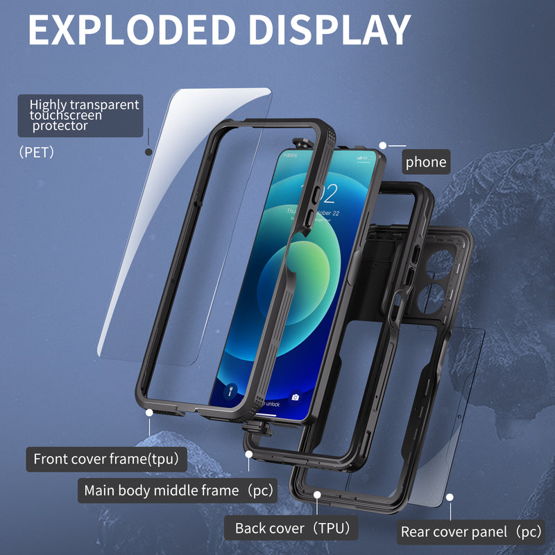 Load image into Gallery viewer, Xiaomi Redmi Note 13 5G / 13 Pro 5G - Shellbox Full Covered Waterproof Heavy Duty Tough Armor Case - i-Station
