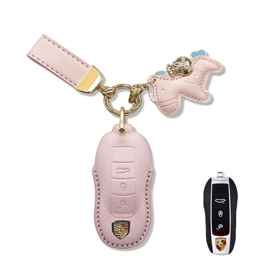 Porsche Genuine Leather Full Wrap Key Fob Case For Panamera, Cayenne, 911, Macan, Boxster, Cayman, 718 - i-Station Mobile Phone & Electronic Device Repair and Accessories