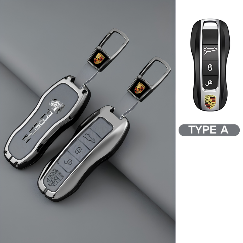 Load image into Gallery viewer, Porsche Premium Leather Protection Car Key Fob Case Cover For Cayenne, Panamera, Macan, 911, Taycan (Copy) - i-Station Mobile Phone &amp; Electronic Device Repair and Accessories
