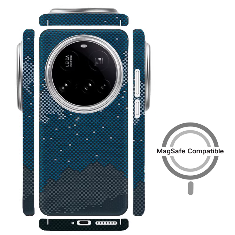 Load image into Gallery viewer, [Magsafe Compatible] Xiaomi Mi 17 Ultra - Magnetic Built-in Kevlar-Texture Fiber Phone Case
