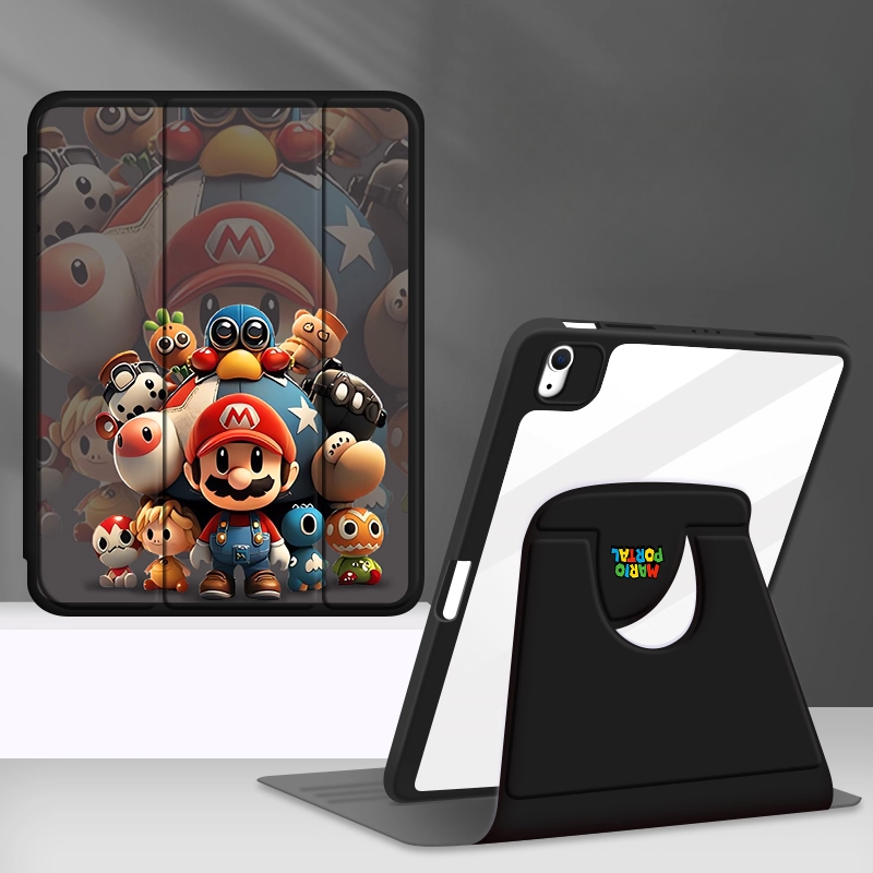 Load image into Gallery viewer, [Built-in Pen Slot] Apple iPad Air 4/5 10.9&#39;&#39; 4/5th Gen (2020/2022) Mario Smart 360° Degree Rotate Stand Shockproof Flip Cover Case
