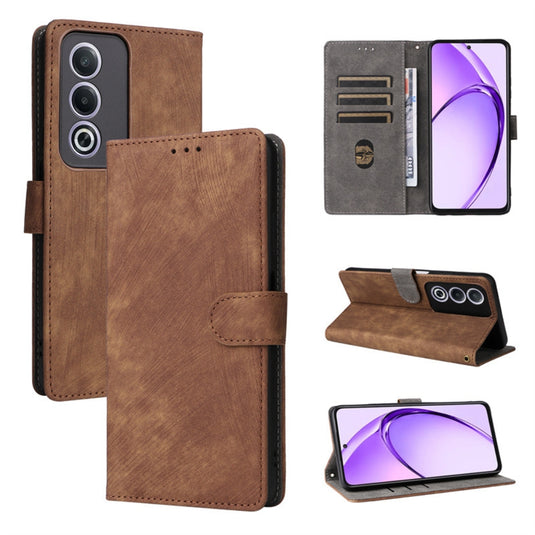 OPPO A80 5G - Skin Feel Solid Color Leather Phone Case