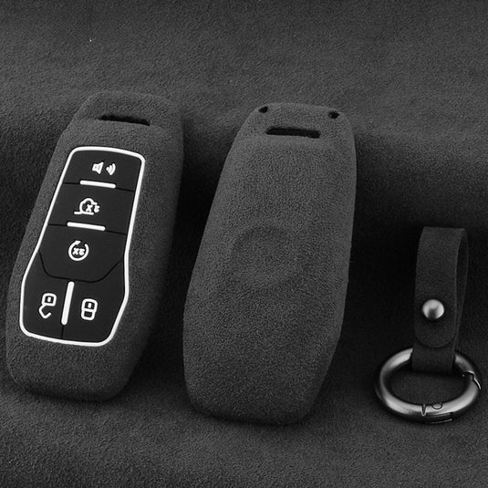 Ford High-Quality Suede Key Protective Case For Fusion, Mondeo, Mustang, Explorer, Edge, EcoSport