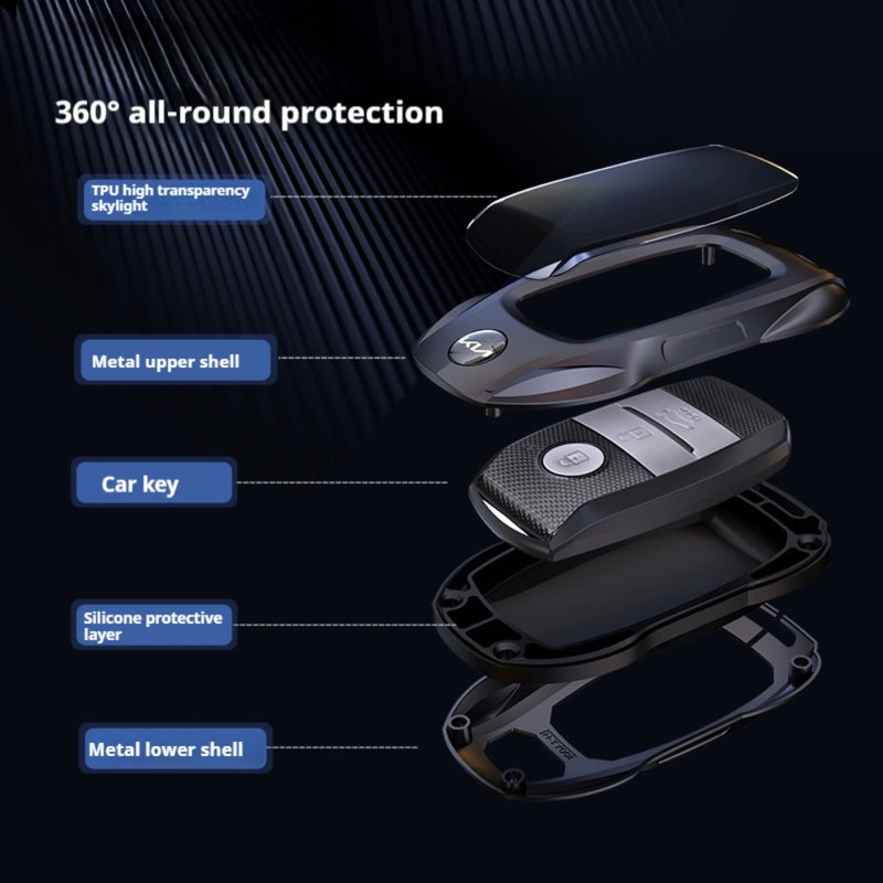 Load image into Gallery viewer, Kia Stylish Metal Car Key Protective Case For K2, K4, K5, Seltos, Sportage, Sonet, Cerato,EV5
