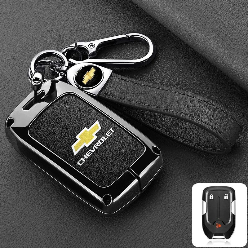 Load image into Gallery viewer, Chevrolet Stylish Zinc Alloy Key Fob Case for Suburban, Tahoe, Silverado, Colorado, Blazer, Equinox, Traverse
