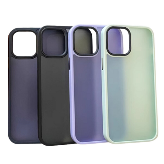 Apple iPhone 12/Pro/Pro Max Translucent PC + TPU Shockproof Silicone Essentials Series Case