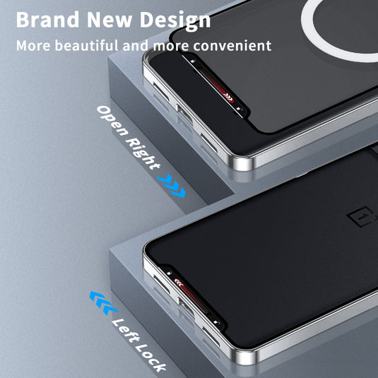 [Magsafe Compatible] OnePlus 11 (PHB110, CPH2449, CPH2447, CPH2451) - Magnetic Frosted Metal Phone Case