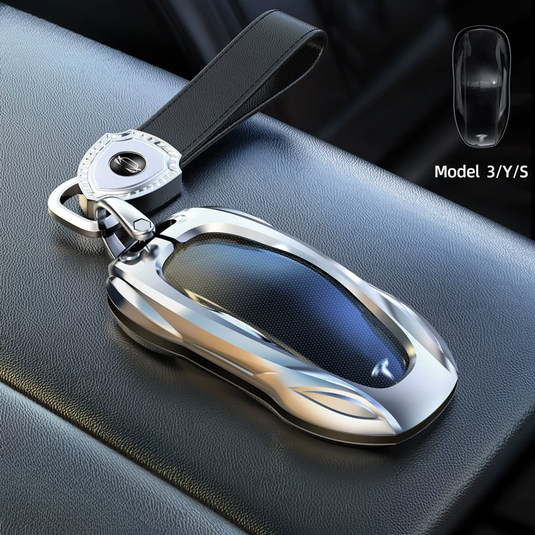 Tesla Stylish Metal Car Key Fob Case Cover For Model X, Model 3, Model Y, Model S - i-Station Mobile Phone & Electronic Device Repair and Accessories