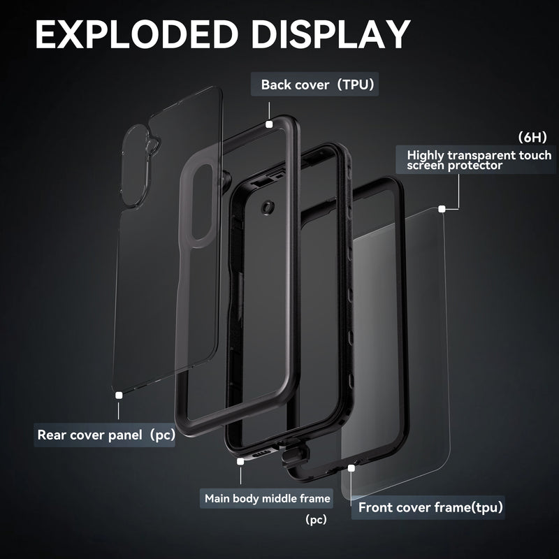 Load image into Gallery viewer, [A Series] Samsung Galaxy A16 4G / 5G (SM-A165 / SM-A166) Series - Redpepper IP68 Waterproof Heavy Duty Tough Armor Case
