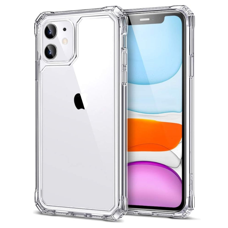 Load image into Gallery viewer, Apple iPhone 11 -  Air Armor Clear Shockproof Scratch-Resistant Military Grade Protection Hard PC + Flexible TPU Frame Essentials Series Case
