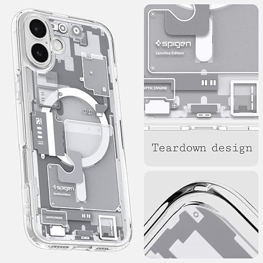 [Magsafe Compatible] Apple iPhone 16 - SPIGEN Slim Protection Design Made Of Flexible TPU Bumper And Hard PC Back Cover Case