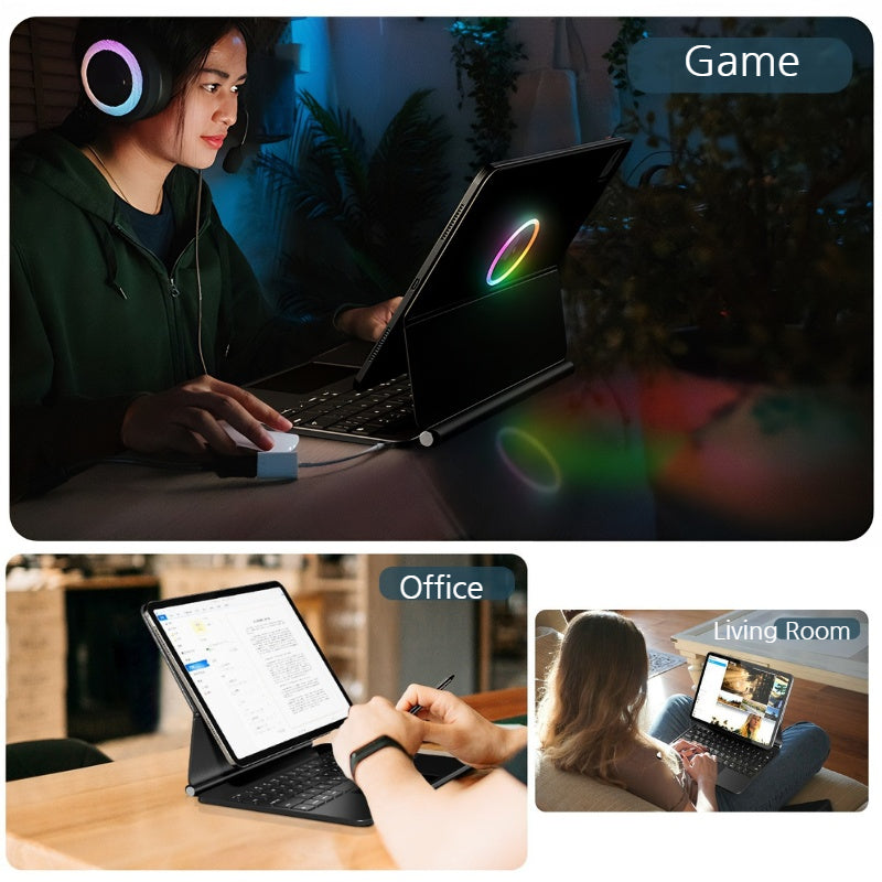 Load image into Gallery viewer, Apple iPad Pro 12.9-inch 3rd/4/5/6th Gen (2018/2020/2021/2022) Wireless Bluetooth Touchpad Keyboard With RGB Backlight - i-Station Mobile Phone &amp; Electronic Device Repair and Accessories
