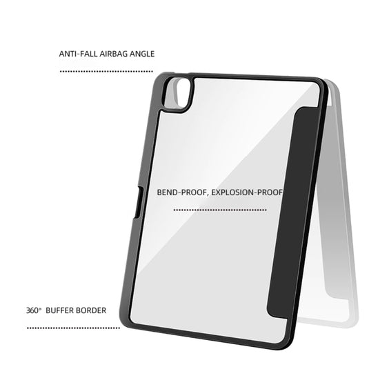 [With Pen Slot] Apple iPad 10.9" 2022 - Anti Bending Acrylic Graffiti Protective Case