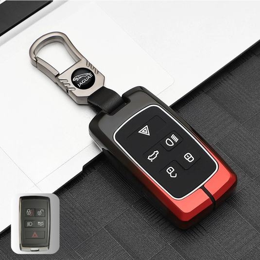 Jaguar Zinc Alloy + Silicone Smart Car Key Fob Case Cover For XEL, XJ, F-PACE, XFL, E-PACE, XE, XF, F-TYPE - i-Station Mobile Phone & Electronic Device Repair and Accessories