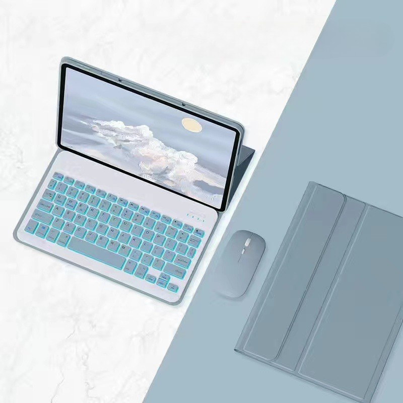 Load image into Gallery viewer, [With Backlight] Xiaomi Redmi Pad 10.61’’ 2022 Flip-cover Bluetooth Touchpad Keyboard Case
