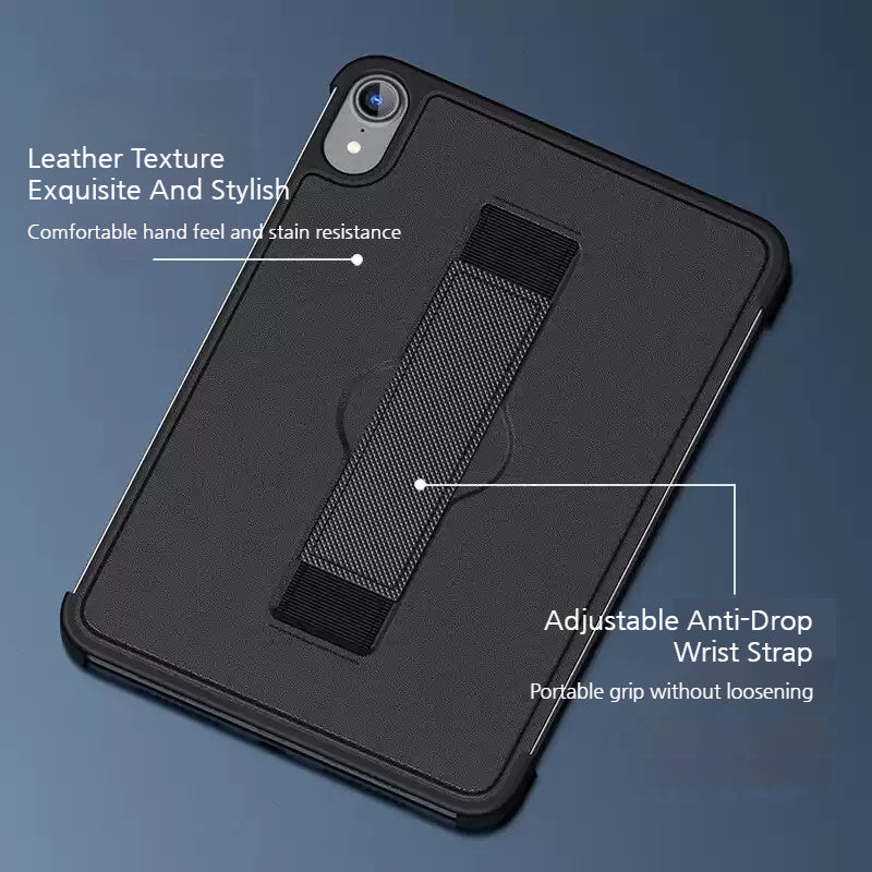 Load image into Gallery viewer, [With Wrist Strap] Apple iPad Mini 6/7 8.3'' 6/7th Gen (2021/2024) Handheld Full Coverage Shockproof Leather Case - i-Station Mobile Phone &amp; Electronic Device Repair and Accessories
