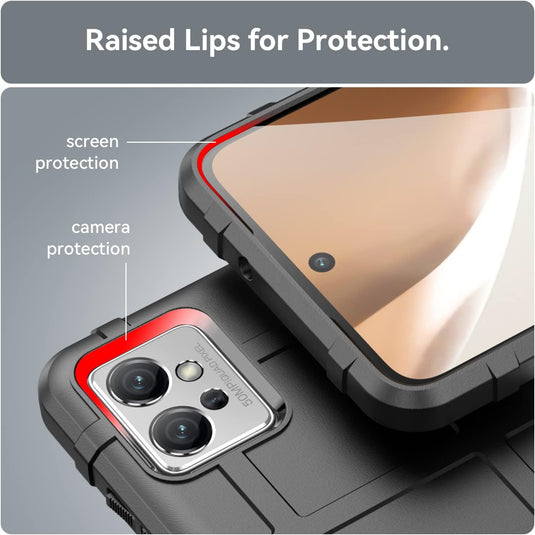 Motorola Moto G32 - Shield Shockproof Rugged Heavy Duty Case With 2PC 9H Glass Screen Protector