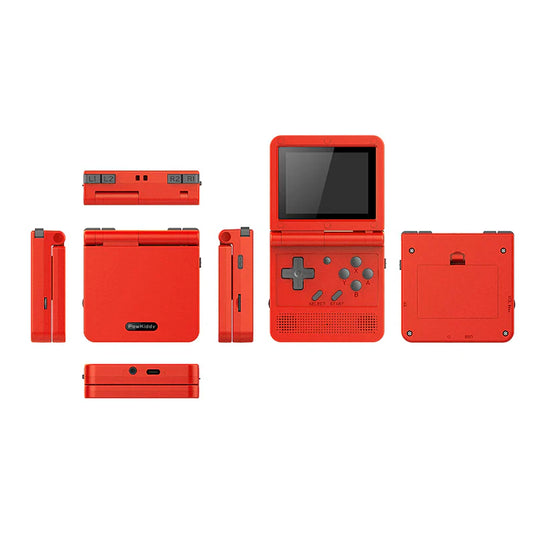 POWKIDDY V90 Flip Handheld Console Open System Game Console 16 Simulators Retro PS1 Kids Gift 3D Game