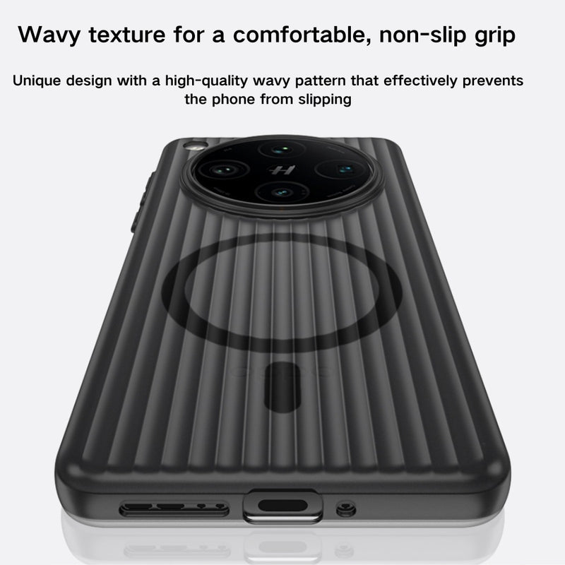 Load image into Gallery viewer, [Magsafe Compatible] OPPO Find X8 Pro - Wavy Texture Anti Slip Cushioning Magnetic Anti Drop Protective Case
