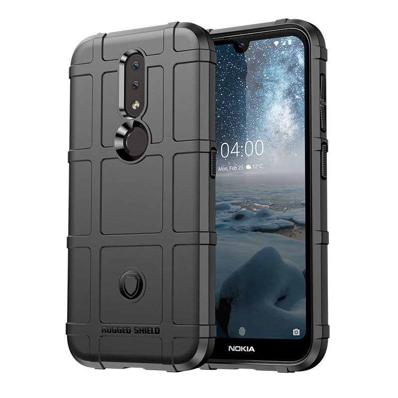 Load image into Gallery viewer, Nokia 4.2 - Shield Shockproof Rugged Heavy Duty Case With 2PC 9H Tempered Glass Screen Protector
