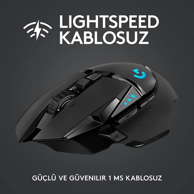 Load image into Gallery viewer, Logitech G502 Hero Lightspeed Wireless Gaming Mouse, Hero 16K Sensor, 16,000 DPI, RGB, Adjustable Weights, 11 Programmable Buttons, Long Battery Life, On-Board Memory, PC/Mac
