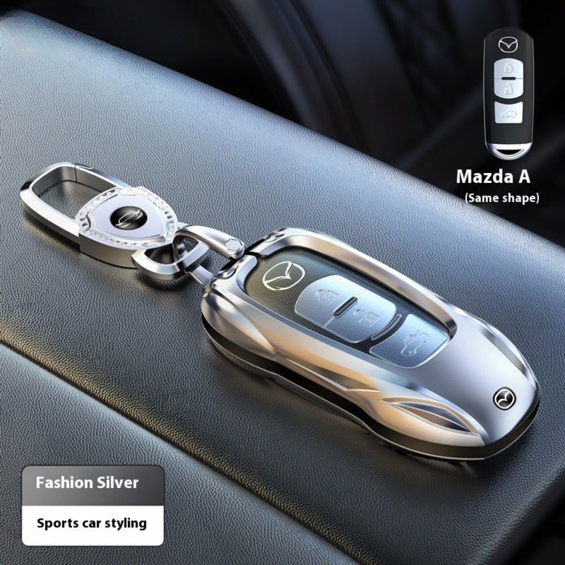 Load image into Gallery viewer, Mazda Stylish Metal Car Key Protective Case For CX-5, CX-3, CX-30, CX-8, MX-5, Mazda3,6
