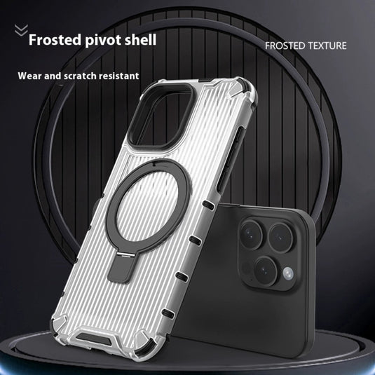 [Built-in Stand] Apple iPhone 15/Plus/Pro/Max - Hard Shell Magnetic Heavy Duty Protective Case