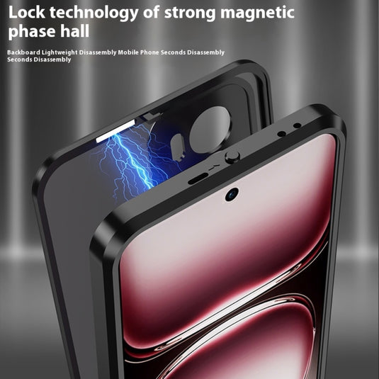 OPPO Reno12/Pro/12 F 4G/5G - Metal Frame Shockproof Frosted Phone Case