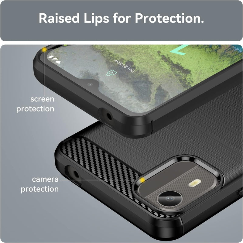 Load image into Gallery viewer, Nokia C12 Pro/C12/C12 Plus - Shield Shockproof Rugged Heavy Duty Case With 2PC 9H Tempered Glass Screen Protector
