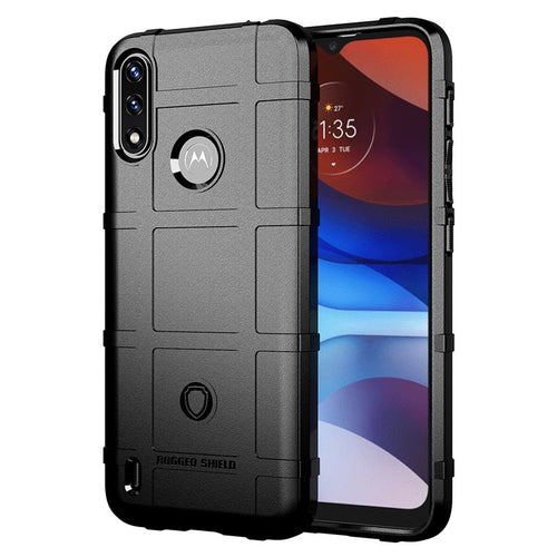 Motorola  Moto E7 Power- Shield Shockproof Rugged Heavy Duty Case With 2PC 9H Glass Screen Protector