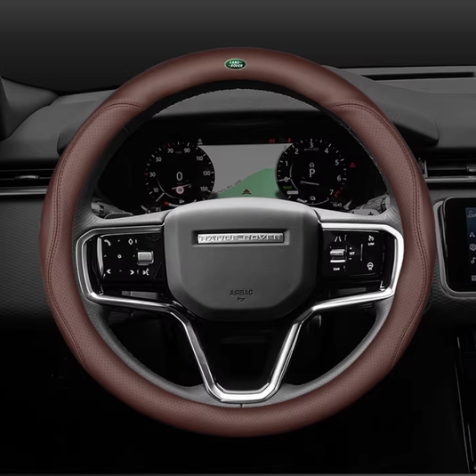 Land Rover Genuine Leather Breathable Steering Wheel Cover for Evoque, Discovery Sport, Defender, Velar, Range Rover Sport