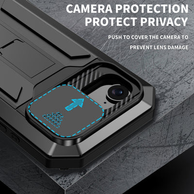 Apple iPhone 16e - R-JUST Sliding Camera IP54 Life Waterproof Holder Phone Case - i-Station Mobile Phone & Electronic Device Repair and Accessories