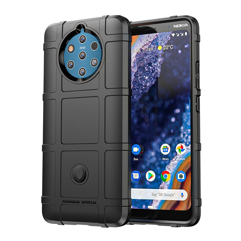 Load image into Gallery viewer, Nokia 9 PureView - Shield Shockproof Rugged Heavy Duty Case With 2PC 9H Tempered Glass Screen Protector
