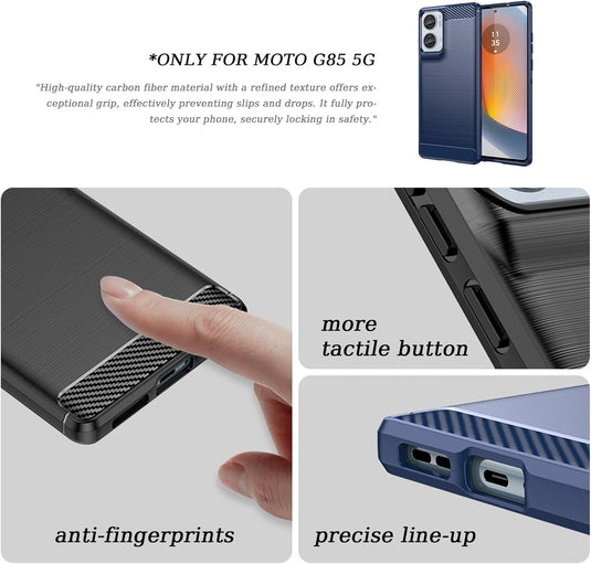 Motorola Moto G85 5G/Edge 50 Fusion/S50 Neo - Shield Shockproof Rugged Heavy Duty Case With 2PC 9H Glass Screen Protector