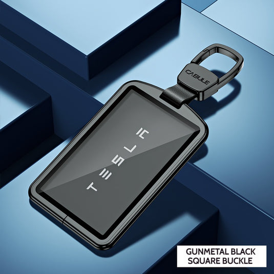 Tesla Premium Aluminum Alloy Full-Cover Key Card Holder Case Cover For Model 3, Model Y, Model X