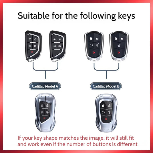 Cadilla Luxury Stylish Metal Car Key Fob Case Cover For XT5, CT5, XT6, CT6, XTS, ATS-L, SRX - i-Station Mobile Phone & Electronic Device Repair and Accessories