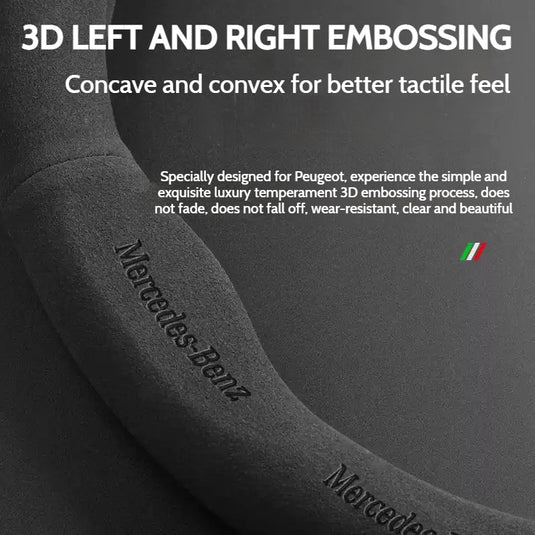 Mercedes-Benz Luxury Ultra-Thin Suede Leather Steering Wheel Cover For C-Class, E-Class,GLC, GLB, GLA - i-Station Mobile Phone & Electronic Device Repair and Accessories